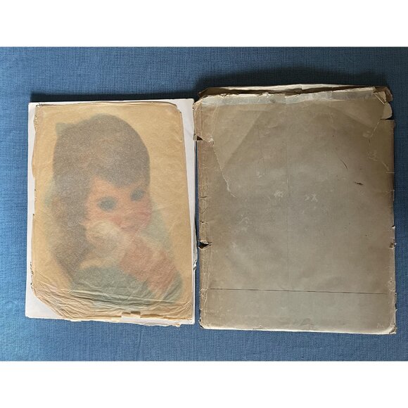 Vintage Set of 5 American Baby Girl Art Prints Northern Paper Mills 1960 - Picture 15 of 16